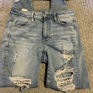 hi rise jegging american eagle jeans